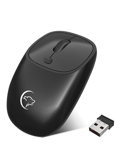 Buy Wireless Optical Mouse With Receiver Black in UAE