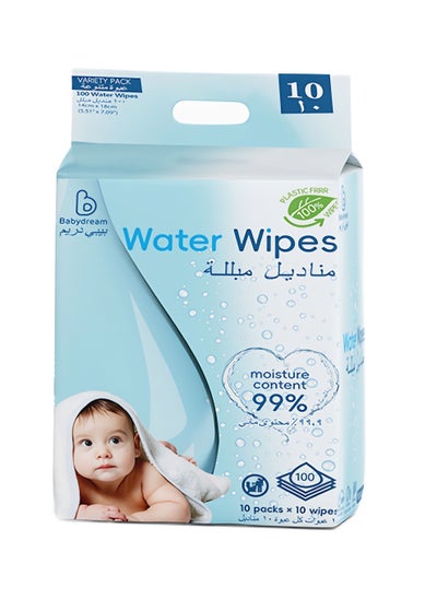 Buy Babydream Water Wipes 10pc-10pack in Saudi Arabia