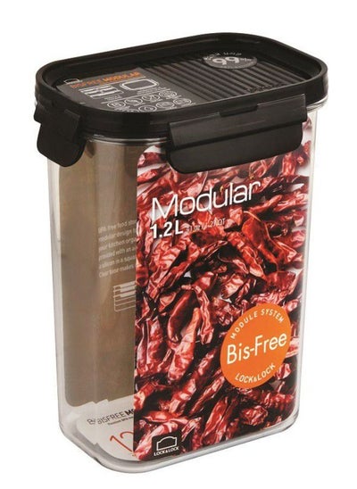 Buy Lock & Lock Bisfree Modular Rectangular
Container - Door pocket 1.2 L Dark Brown in Egypt