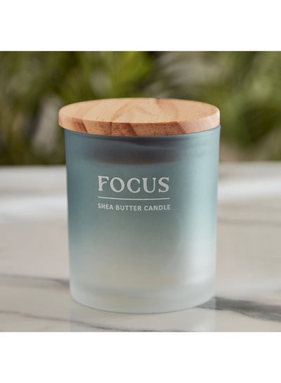 Buy Nourish Focus Jar Candle with Wooden Lid 206 g in UAE