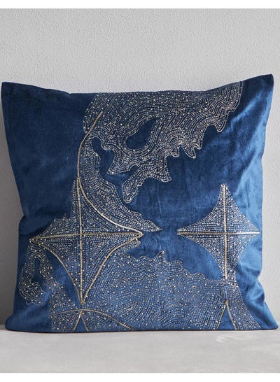 اشتري Sama Sudine Galaxy Velvet Filled Cushion 50x50 cm في السعودية