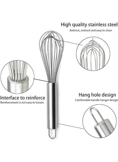 Buy Stainless Steel Egg Beater Silver in Egypt