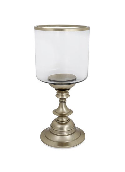 اشتري Moon Candle Holder, Gold & Clear - 16.5x35.5 cm في الامارات