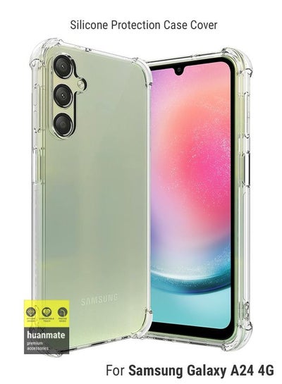 اشتري Shock Proof Ultra Clear Case Cover For Samsung Galaxy A24 4G Clear في السعودية