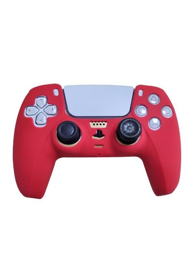 Buy Protector Silicone Case Cover for PS5 Controller Shock-Absorption Anti-Scratch RED in UAE