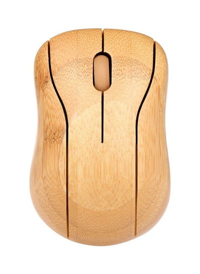 Buy Portable Wireless Mouse Yellow in UAE