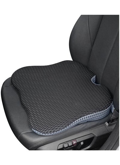 Buy Seat Cushion for Car Seat Driver - Car Seat Cushions for Driving with Larger Size to Add More Comfort - Wedge Driver Seat Cushion Improve Driving View (Mesh Cover,Black) in Saudi Arabia