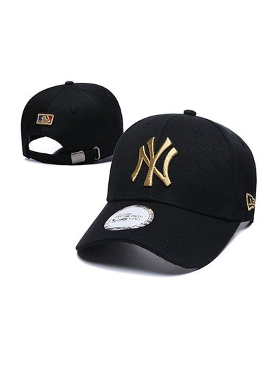 Buy New Era 9Fort New York Yankees baseball cap duckbill cap sun hat pure cotton men's and women's outdoor sports black in UAE