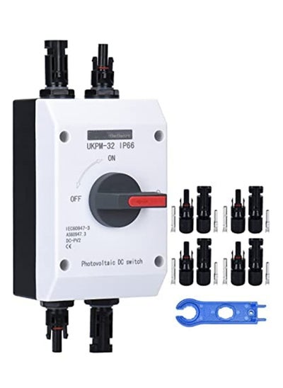 Buy Solar Panel Disconnect Switch, Waterproof and Anti-UV IP66 High Performance DC 32 Amp PV Solar Isolator Disconnect, DC1000V in UAE