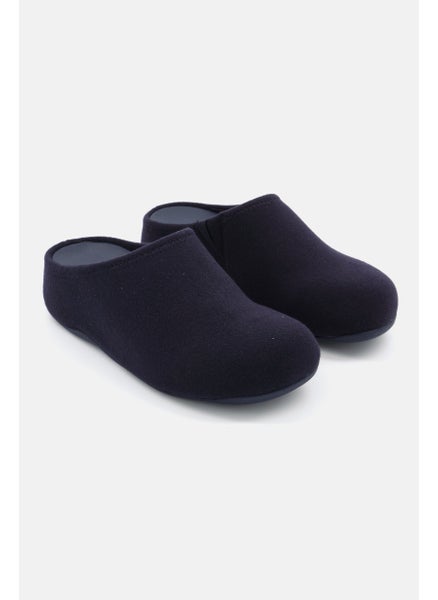 اشتري Women Shuv Felt Slip On Clogs, Navy Blue في السعودية