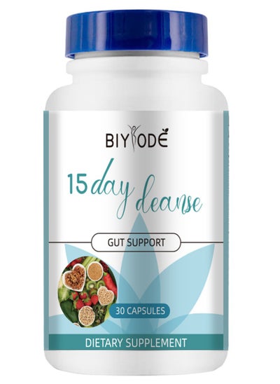 Buy 15 Day Cleanse Gut and Colon Support, Advanced Gut Cleanse, Detox Help Gut Cleanse & Colon Cleanse, Focus On Gut Health in Saudi Arabia