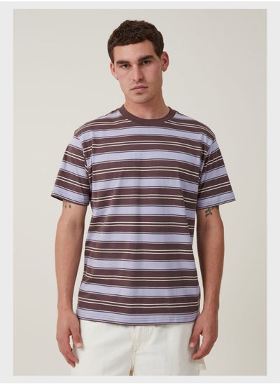 Buy Striped Crew Neck T-Shirt in Saudi Arabia