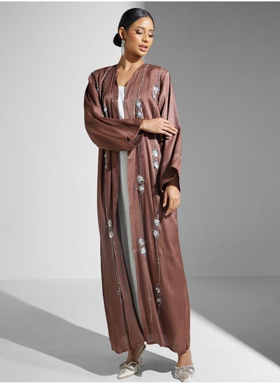 اشتري Shimmer Abaya With Embellishment With Sheila في السعودية