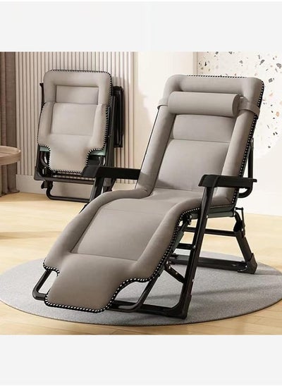 Buy 178 * 66 * 40Lunch Break Chair Office Folding Recliner Home Balcony Nap Bed Back Lazy Couch Camping Chair Beach Folding Chair in UAE