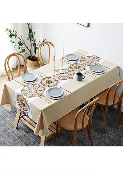 Buy Oil And Water Proof Table Cloth Multicolour 140x180 cm in UAE