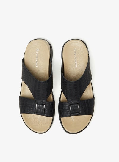 Buy Men's Textured Slip-On Sandals in UAE