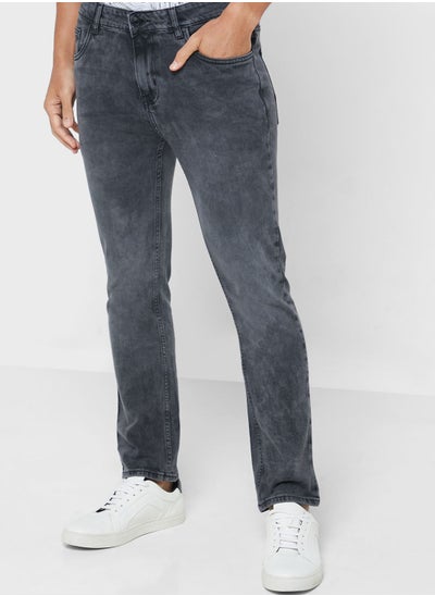 Buy Slim Fit Washed Jean in UAE