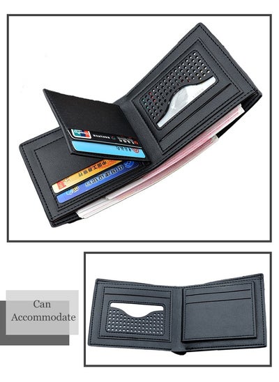 Buy Casual Fashion Open Short Wallet Gift for Men/Father/Brothers Black in Saudi Arabia