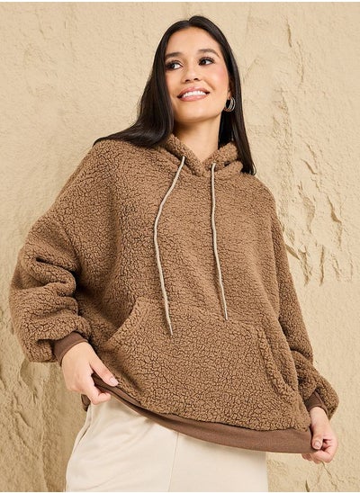 Buy Oversized Chunky Fleece Hoodie in Saudi Arabia