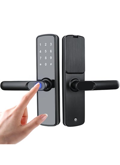 اشتري Multifunctional Electronic Fingerprint Door Lock for Home Bedroom, Fingerprint, Password, Card and Key Unlocking في السعودية