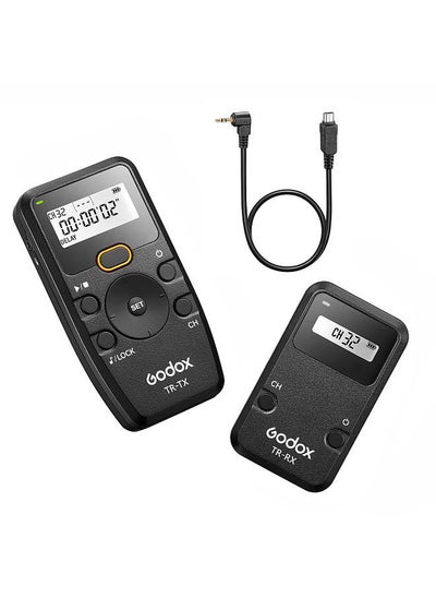 اشتري Godox TR Series 2.4G Wireless Timer Remote Control Camera Shutter Remote(Tramsmitter & Receiver) 6 Timer Settings 32 Channels 100M Control Distance في السعودية