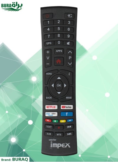 Buy Impex Remote Control Smart TV Remote For Impex in Saudi Arabia