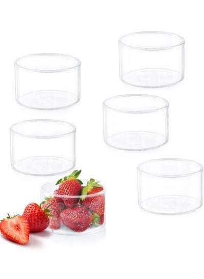 Buy New Large Glass Bowl Set Clear 190 Ml (Set Of 6) in Saudi Arabia