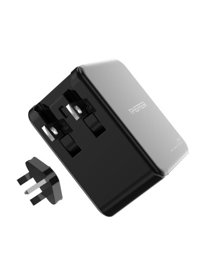 Buy Faster FAC-65C- GaN Charger 65W USB-C Charger Wall Charger Block- Type C Charger Fast Charging Wall Adapter- Universal Travel Adapter- Wall Charger with Power Delivery PD in UAE