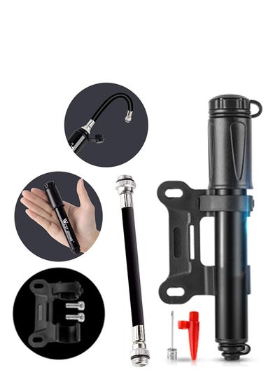 Buy Mini High Pressure Hand Air Pump Bike Bicycle Tire Ball Inflator Portable Tools in UAE