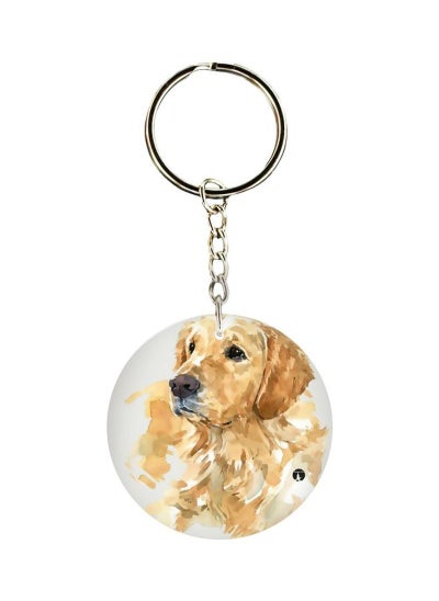 Buy Dog Printed Single Sided Keychain in UAE