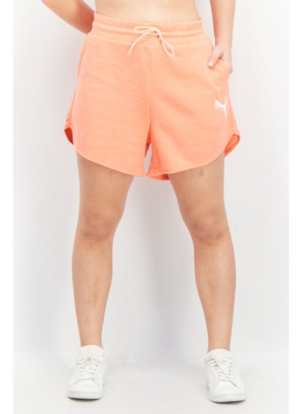 اشتري Women Sportswear Fit Drawstring Brand Logo Outdoor Short, Pink/White في الامارات