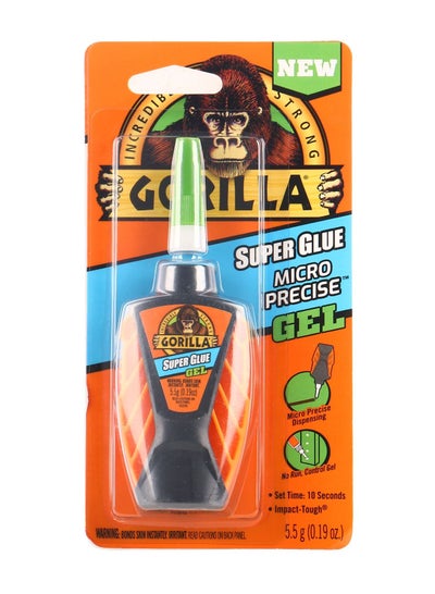 Buy Gorilla Super Glue Micro Precise Gel 5.5 gram, Clear in UAE