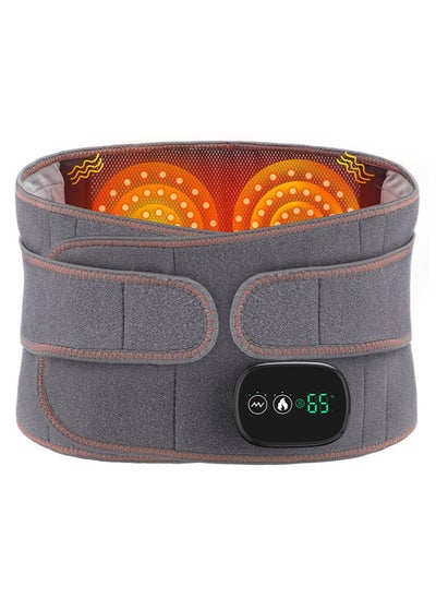 Buy Dual Infrared Light Waist Belt, Cordless Heating Pad Back Brace with Heat and Massage, Heat Belt for Back Belly Lumbar Spine Stomach Arthritis 3 Fast Heating Massaging Modes in Saudi Arabia