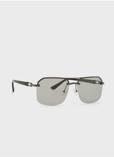 Buy Polarized  Angular Aviator Sunglasses in UAE