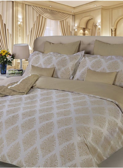 Buy King Gold Tiziano Comforter & Fitted Sheet Set in UAE