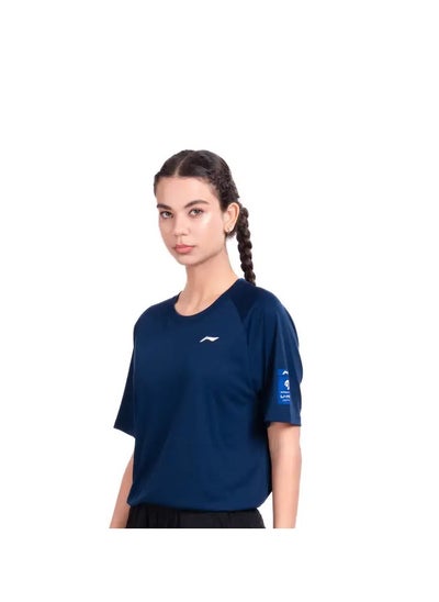 Buy LINING RAGLAN ROUND NECK-T SHIRT- (NAVY) (ATST993-3-L) in UAE