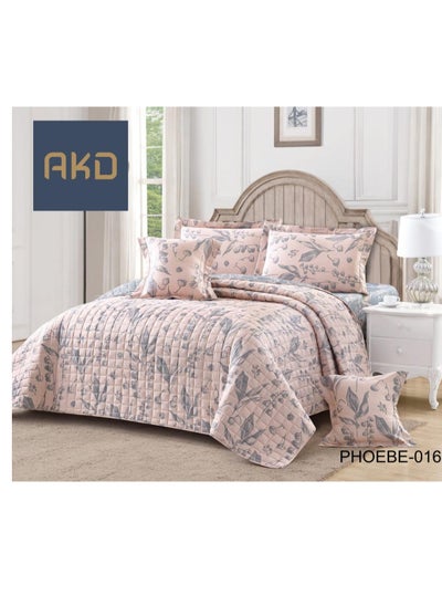 Buy A double comforter set with a compressed floral pattern that adds beauty and elegance to your room in Saudi Arabia