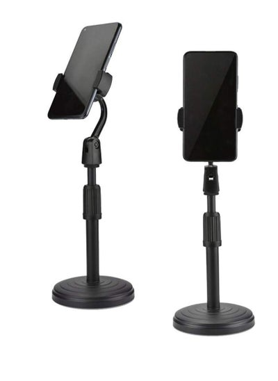 Buy Foldable & Adjustable Smartphone Phone Mobile Stand Holder for Live/Vlogs Special Design for Streaming, Video Blogs, Online Classes, Streaming, Shooting Field in UAE