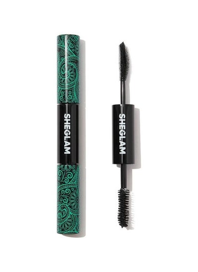 اشتري 2 In 1 Black Volume and Length Waterproof Mascara Long Lasting Dual-Ended Tubing Eye Makeup في الامارات