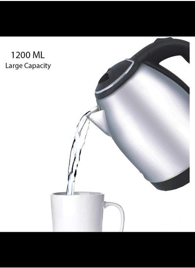 Buy STYLISH AND LONG LASTING STAINLESS STEEL ELECTRIC KETTLE 1200 ML in UAE