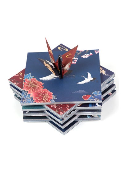 Buy Origami Paper 70 Sheets 5.6 x 5.6 inch Chinese Style 12 Differents Color Single Side Easy Folding for School Kids Teachers Traditional Patterns Square for Arts Crafts School Kids Projects in Saudi Arabia