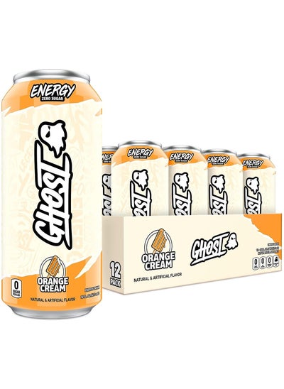 Buy Ghost Energy Sugar-Free Energy Drink  12-Pack Orange Cream 16oz Cans in UAE