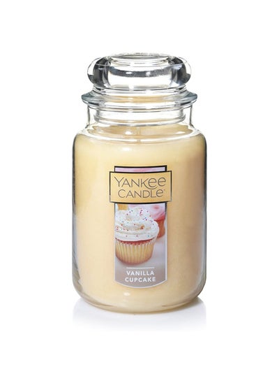 Buy Vanilla Cupcake Scented Classic 22 Oz Large Jar Single Wick Candle Over 110 Hours Of Burn Time in UAE