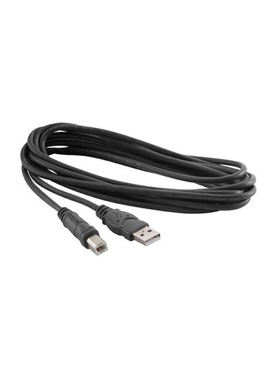 اشتري كابل بطرف USB 2.0 Type A إلى طرف B ذكر 5متر أسود في الامارات