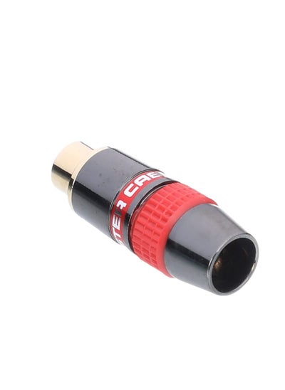 Buy Keendex kx 2002 rca to rca female audio metal phono goldplated audio connector that supports 6mm wire - multi color in Egypt