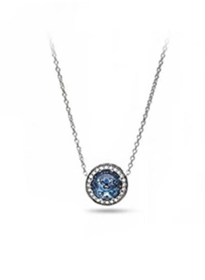 Buy Pandora Cubic Zirconia Women's Ocean Heart Classic Fashion 925 Silver Necklace ZT0139 in UAE