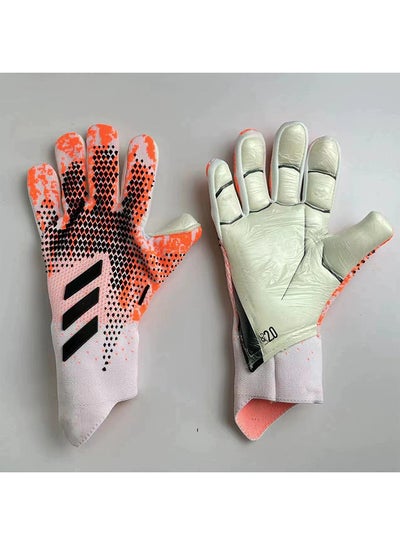 Buy Soccer Goalkeeper Gloves, Youth Adult Soccer Goalkeeper Gloves, High Performance Goalkeeper Gloves, Breathable Soccer Gloves, 4+3mm Super Grip, For Toughest Saves, Training And Matches in UAE