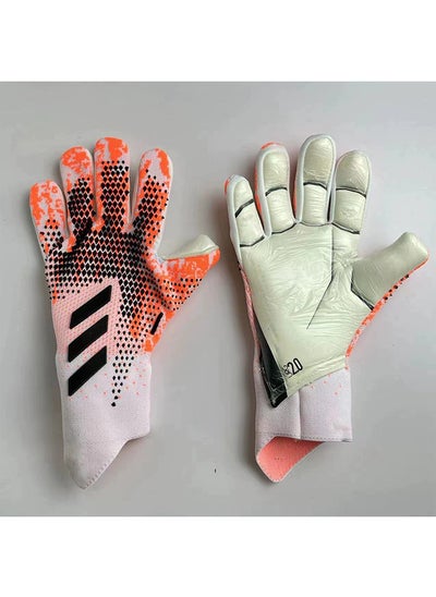 اشتري Soccer Goalkeeper Gloves, Youth Adult Soccer Goalkeeper Gloves, High Performance Goalkeeper Gloves, Breathable Soccer Gloves, 4+3mm Super Grip, For Toughest Saves, Training And Matches في الامارات