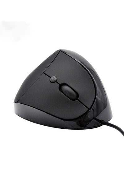 Buy New 6D Ergonomic Vertical Wrist Guard Optoelectronic Notebook Wired Vertical Mouse in UAE