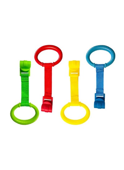 Buy Crib Pull Rings Cot Hanging Rings Walking Assistant 4 Colors in Saudi Arabia